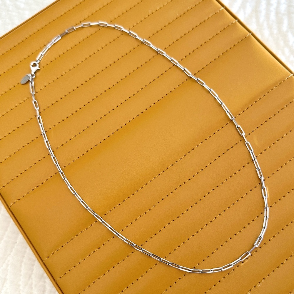 Sterling Silver Paperclip Chain